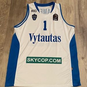 Lamelo Ball #1 Authentic Prienu Vytautas jersey size large